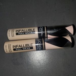 L'oreal Paris Infallible Full Cover Concealer x 2
